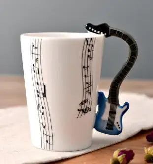 Ceramic Music Mug Bar Guitar Mugs