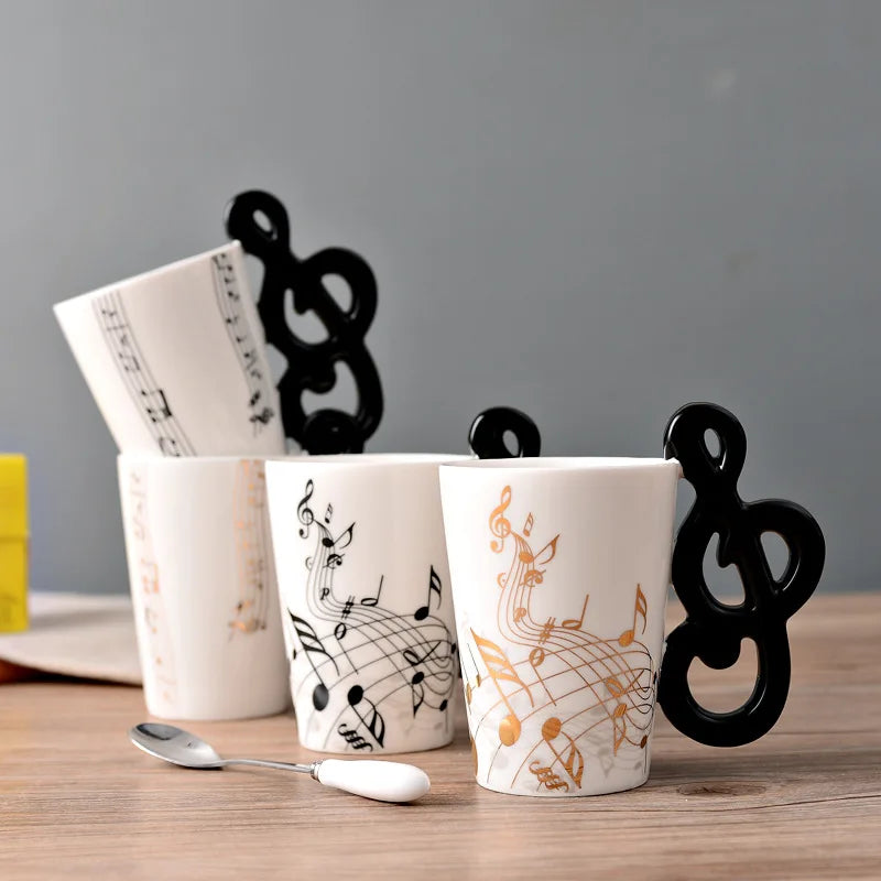 Ceramic Music Mug Bar Guitar Mugs