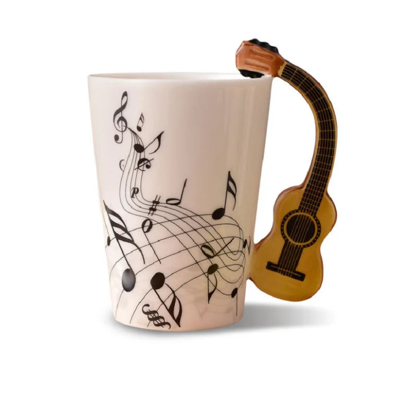 Ceramic Music Mug Bar Guitar Mugs